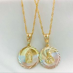 Virgin Mary/Jesus Christ Necklace